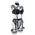 Toucheart 4 Piece Set Sexy Chain Halter Underwear Set For Women Erotic Lingerie Temptation Sexy Role Play Chain Underwear Set