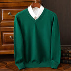 Super Cashmere Sweater Men Thick Pullover Autumn Winter Warm Classic V-neck Clothes Male Jumper Jersey Hombre Pull Homme 4XL
