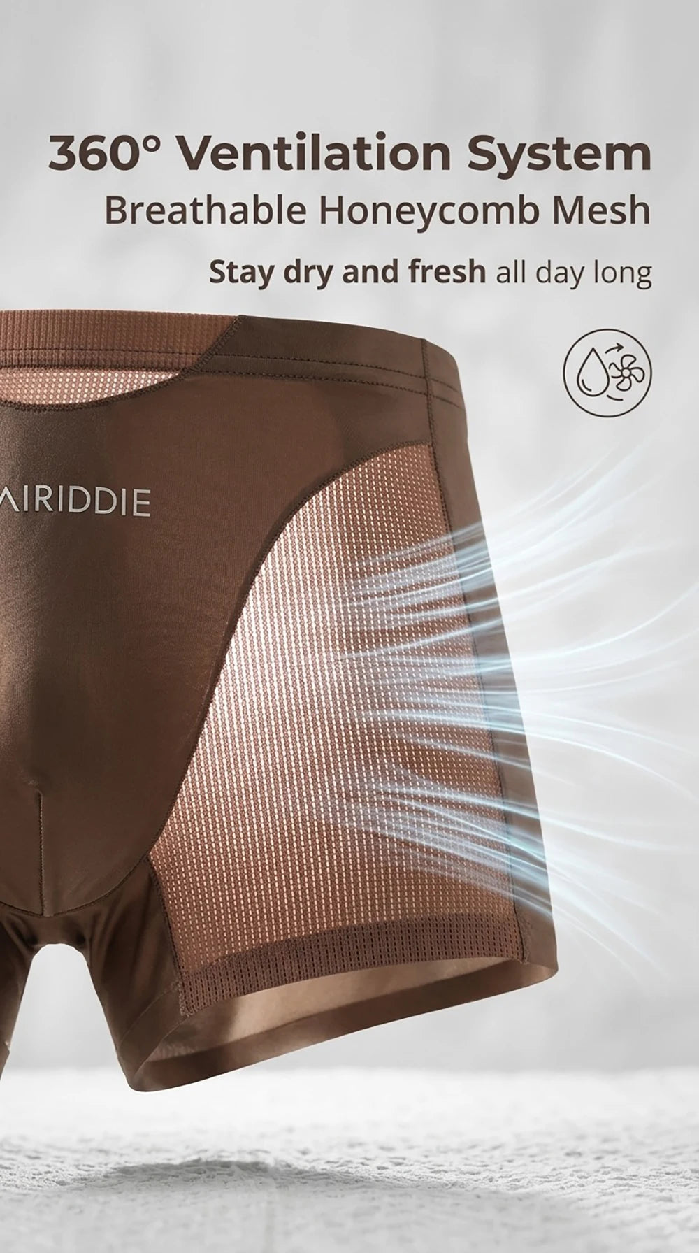1/3PCS Luxury Satin-like Ice Silk Men Underwear Cool Breathable Double-side Mesh Men's Panties High Elastic Seamless Lingeries