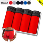 4pcs/pack Boxer Briefs Men's Panties Letter Man Underwear Solid Color Cotton Men Underpants Sexy Undrewear Shorts BONITOS Brand