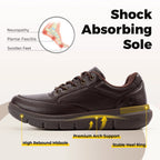FitVille Men‘s Dress Shoes Leather Wide Formal Business Shoes for Men Breathable Casual Luxury Wedding Shoes Non-Slip Size 40-50