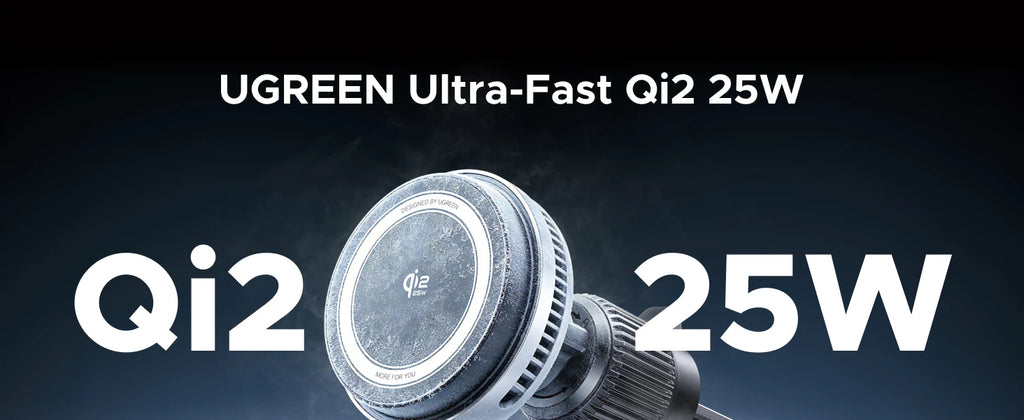UGREEN MagFlow Pro Qi2.2 25W Magnetic Wireless Car Charger with Cooling Fan For iPhone 16 17 Pro Car Phone Holder Fast Charging