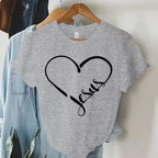 Unisex Fashion Clothing Jesus T Shirts Faith T Shirts God T Shirts Christian Shirts Gifts for Christians Women's Shirt