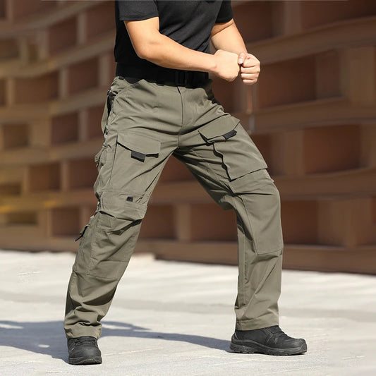 New Multi-pocket Cargo Pants Men Waterproof Work Tactical Trousers Spring Autumn Wear-Resistant Outdoor Hunting Training Pant