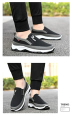 New autumn men's cloth shoes Mesh Breathable Non-Slip Loafers Casual Soft Sole Vulcanized Shoes Comfortable Sneakers Zapatos