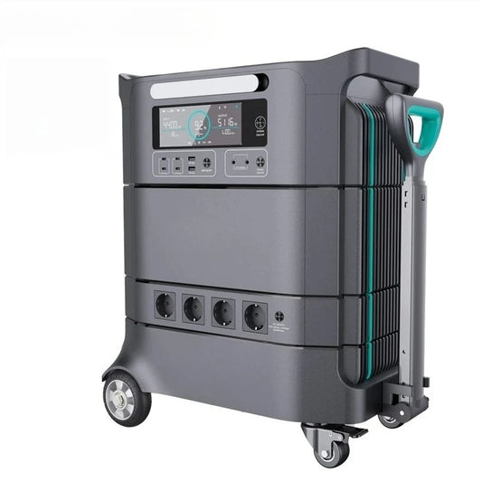 Portable Power Station With Lifepo4 Battery Large Capacity Solar Generator For Home Backup Outdoor Camping And Emergency Use