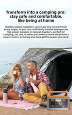 2026 500W Portable Outdoor Emergency Power Station CE Certified Travel Energy Storage Box Household Backup Power Supply