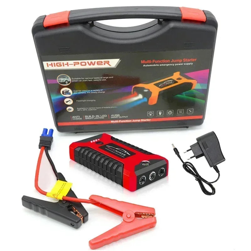 EAFC 12V Portable Car Jump Starter Power Bank with Battery Booster Charger Auto Emergency Start-up Lighting - Vehicle Starting D