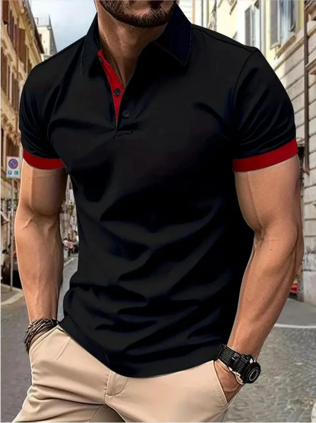 The 2026 Summer New men's short-sleeved POLO Shirt Is Casual Fashionable Comfortable And Soft With 3D Pattern Printing