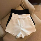 Women Sexy Shorts Mooyufon Black Shorts Women Harajuku Elegance High Waisted Shorts A Line Slim Casual Hot Girl Straight Pants