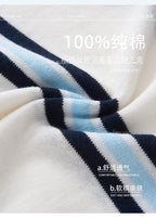 WinvyNee Summer Top Women's 100% Cotton Striped Polo T Shirt Women's Clothing Short Sleeve Casual Oversized Pullover A1522077