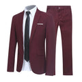 Men Pants Two Pieces Set Commuting Loose Leisure Fashion Office Business Suit Wedding Wear Lapel Formal Groom Suit Set