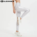 LEOHEX High Waist Yoga Leggings for Women, Breathable Fitness Running Pants, Workout Gym Sports Trousers