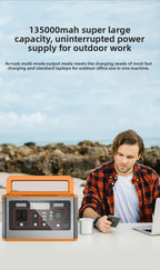 2026 500W Portable Outdoor Emergency Power Station CE Certified Travel Energy Storage Box Household Backup Power Supply