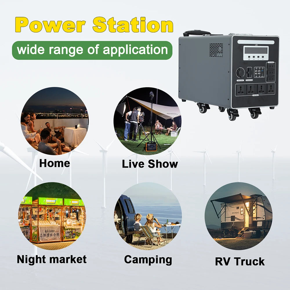 5KW 3600W Solar Generator Portable Lithium Power Station Power Banks PowerStation Generator Solar Best Solar Generator