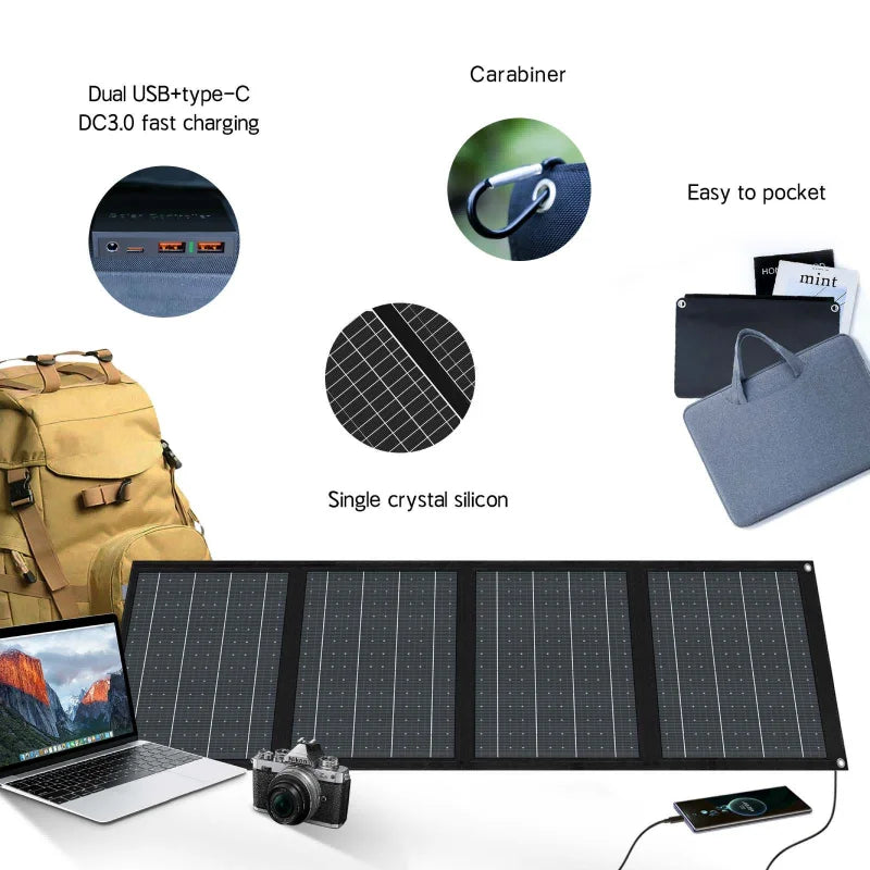 300W Portable Power Station with High quality lithium ion battery, 270Wh Solar Generator for Home & Outdoor Emergencies