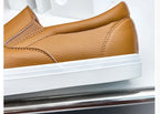 Men's Casual Shoes Grey Brown Flat Bottomed Casual Board Shoes Mens Loafers Man Shoes Casual Sneakers Men