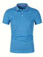 2025 Hot Sale Men's Summer Casual Breathable Comfortable Polo Shirt Men's Solid Color High Quality Short Sleeve T-Shirt