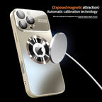 New Titanium Metallic Luxury Matte Case For iPhone 17 16 15 14 13 12 Pro Max Plus For Magsafe Glass Lens Camera Protection Cover