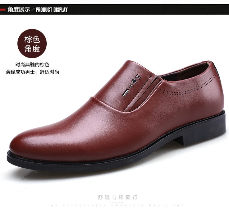 Mens Black Genuine Leather Perforated Metal Decor Lace Up Formal Business Office Breathable Summer Shoes Hollow Stylish Simple