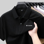 Summer men's  luxury short sleeved Print polo shirt with exquisite casual and comfortable T-shirt design
