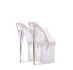 Fashion Crystal Car Model Nightclub Princess Extra Slim Heels Waterproof Platform Hatred Sky High Transparent Super High Sandals