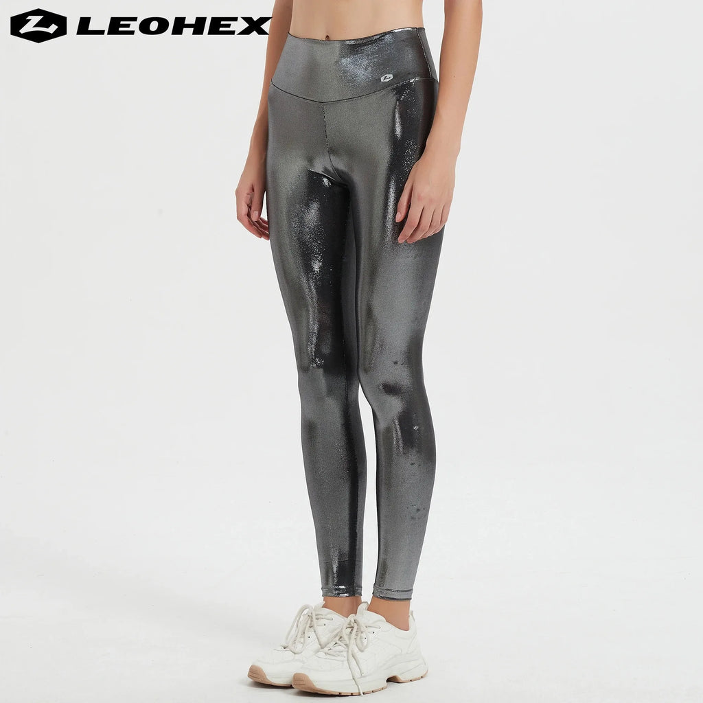 LEOHEX High Waist Yoga Leggings for Women, Breathable Fitness Running Pants, Workout Gym Sports Trousers