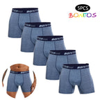 5pcs Boxers Men's Panties Breathable Boxer Shorts Men Underwear Polyester Underpants for Man High Quality Male Trunks