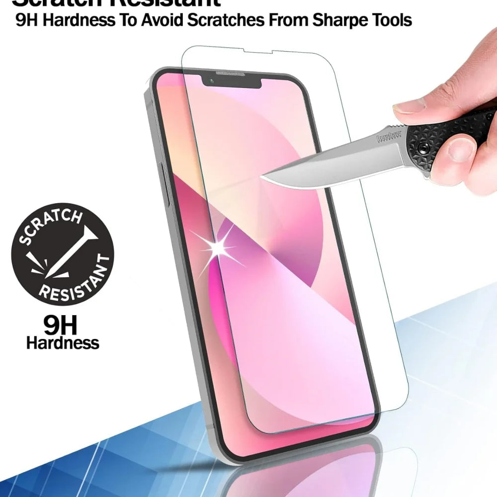 2~4PCS Screen Protector For iPhone 17 16 Pro Max Tempered Glass For iPhone 17e 16e 15 14 13 12 11 Pro Max Phone Film iPhone 17