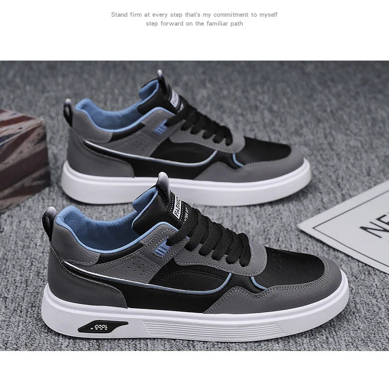 Shoes For Man Casual Sneaker Mens Leather Comfortable Walking  Daily Wear Breathable Light Long Lasting Versatile
