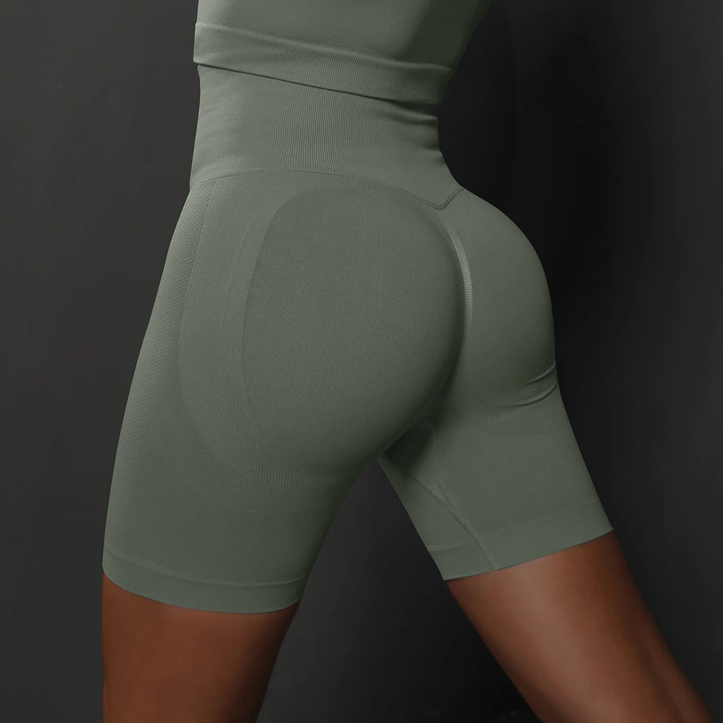 Seamless Shorts for Women Yoga Shorts Push Up Booty Workout Gym Shorts Fitness High Waist Sports Short Women Clothing