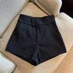 Women Sexy Shorts Mooyufon Black Shorts Women Harajuku Elegance High Waisted Shorts A Line Slim Casual Hot Girl Straight Pants