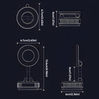 For Magsafe Phone Holder Vacuum Magnetic Car Holder For iPhone 17 Pro Max 16 Smartphone Stand Desktop Bracket Dashboard Holder