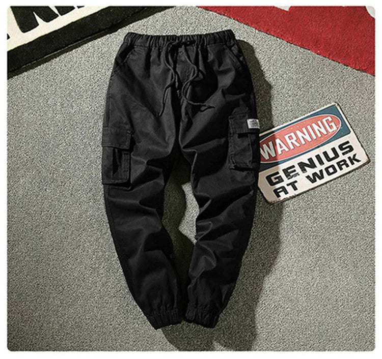 Camouflage Cargo Pants Men Cotton Streetwear Korean Hip Hop Joggers 7XL Loose Fit Casual Trousers Multi-Pockets Elastic Waist