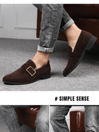 Mens Fashion Black Leather Shoes Autumn British Style Formal Business Footwear Low Top Commute Style Dress Shoes For Suits