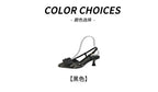 French Style Pointed Toe Backless Heeled Sandals Closed Toe Design Wide Width Plus Size Soft Comfortable High Heel Slip On Shoes