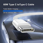 PD 30W Fast Charger Power Adapter For iPhone 17 Pro Max USB Type C To C Fast Charging Cable For iPhone Air 16e 15 Quick Charging
