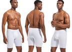 4pcs Long Men's Underpants Sports Leggings Boxer Shorts Mens Polyester Underwear Man Quick-Drying Boxer for Men Bottom Shorts