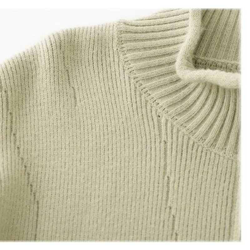 2026 Autumn Men's High Quality Comfortable Loose Solid Color Knitted Cardigan jacket Men's Fashion Trend Casual Sweater men