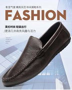 In 2025, the new men's casual soybean shoes are fashionable and versatile, and men's work shoes is black and brown  size 39-46.