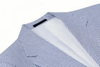 BYLUNTA Mens Suit 2 Piece Slim Fit Stripe Suits Tuxedo Blazer Jackets Pants Set Summer Beach Wedding Outfit for Mennt)