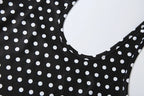 Nibber Low-Neck Sexy Backless Mini Dress Woman Summer Trend Polka Dot Print Halter Skinny Stretch Street Y2K Style Mini Bodycon