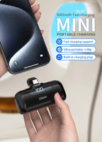 Portable Charger 5000mAh Fast Charging Mini Power Bank Type C for HUAWEI iPhone Samsung Xiaomi Redmi External Battery Powerbank