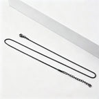 1.2mm Simple Stainless Steel Box Chain Necklace Gold Color Titanium Steel Men Necklace Fashion Women Jewelry Trend Accessories