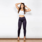 Shascullfites High-Waisted Women's Fitness Pants Korean Style Casual Skinny Stretch Zipper Joggers Black Leggings for Women