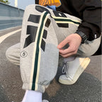 Trousers Hip-hop Wide Leg Sweatpants For Men Summer Stylish Training Cotton Loose Elastic Y2k Casual Baggy Male Sweat Pants L