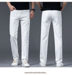 2026 Y2k Pants Men Thin Lyocell Spring Summer Classic Korean Youthful Vitality Men's  Jeans Lightweight Stretch Trousers