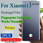 For Xiaomi 13Ultra Soft Screen Protector For Xiaomi 13Pro Privacy Hydrogel Film For Xiaomi 13 Fingerprint Unlocking Works