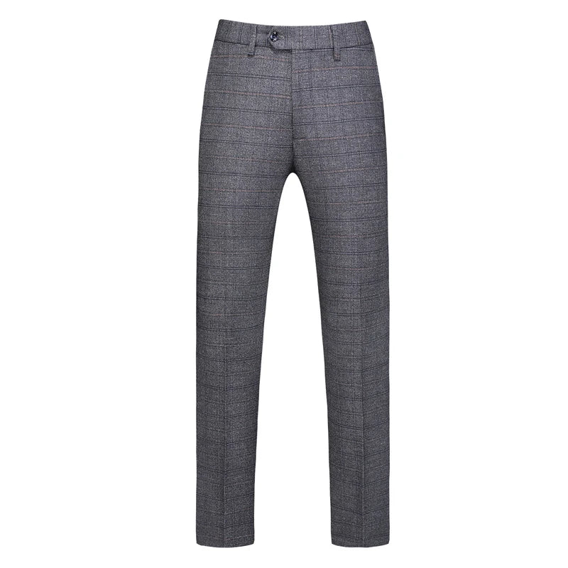 Men's Business Casual Three-Piece Set 2024 Fashion Bridegroom Dress Suit Vest Trousers High Quality