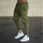 New Autumn Men's Sport Pants Casual Knitted Trousers With Zipper Pockets Solid Color Jogger pants Male pantalon chandal hombre
